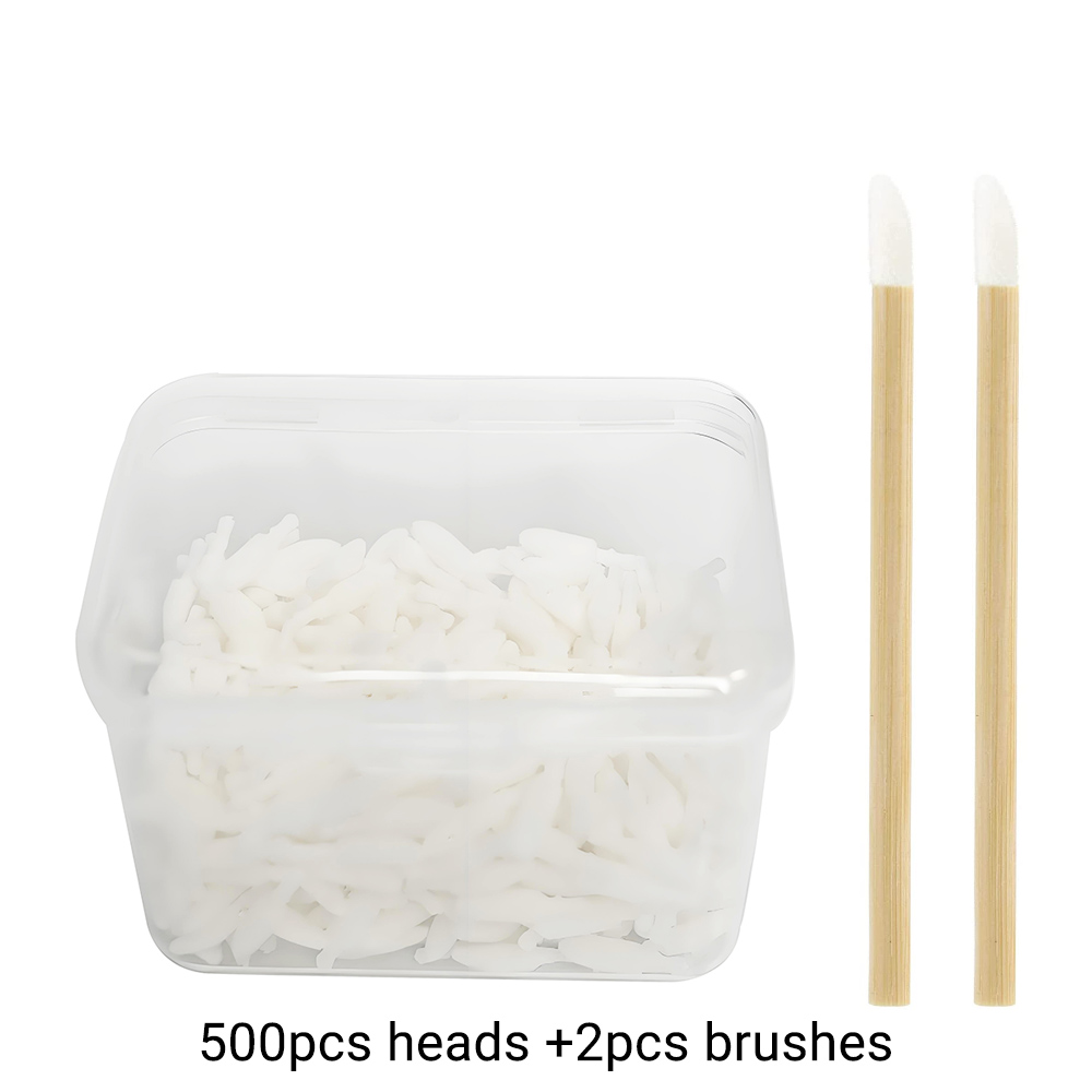 Makeup - 500pcs Disposable Lip Brush Fiber Head