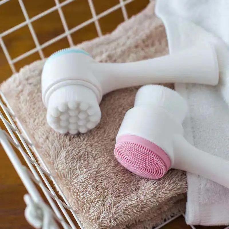 3D Double Silicone Facial Clea - огляд і ціна Silicone Face Scrubber Electric