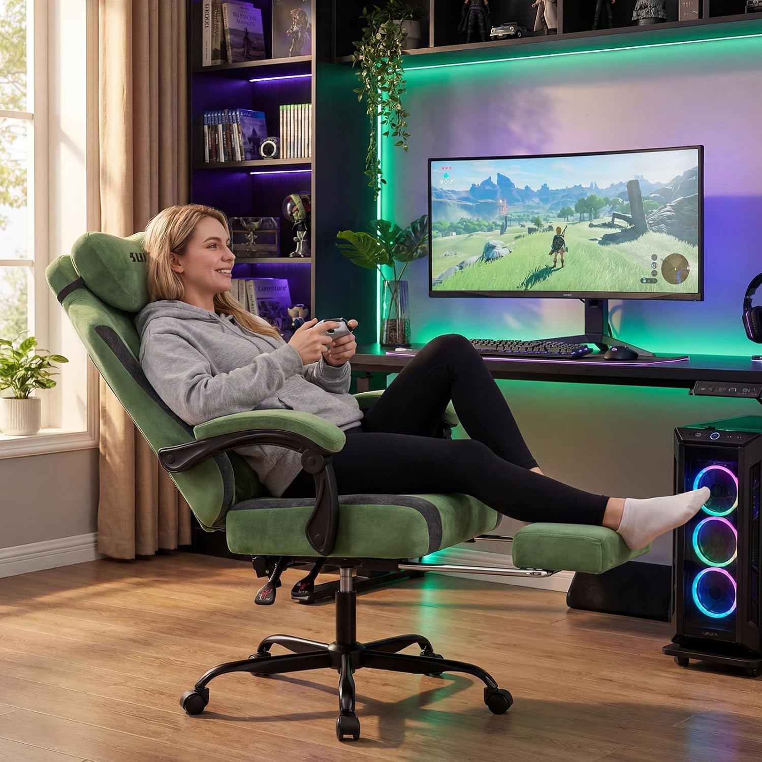 Fabric Video Gaming Chair, Erg - огляд і ціна Massage