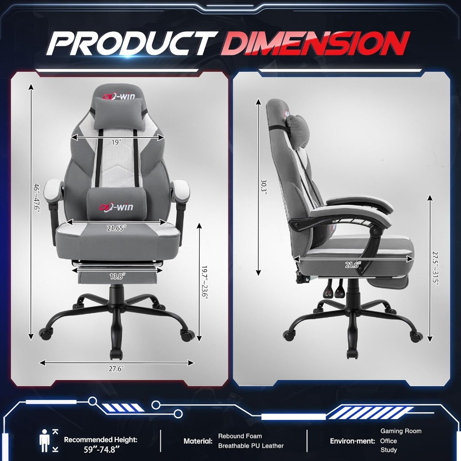 Gaming Chair for Adults with F - огляд і ціна Massage