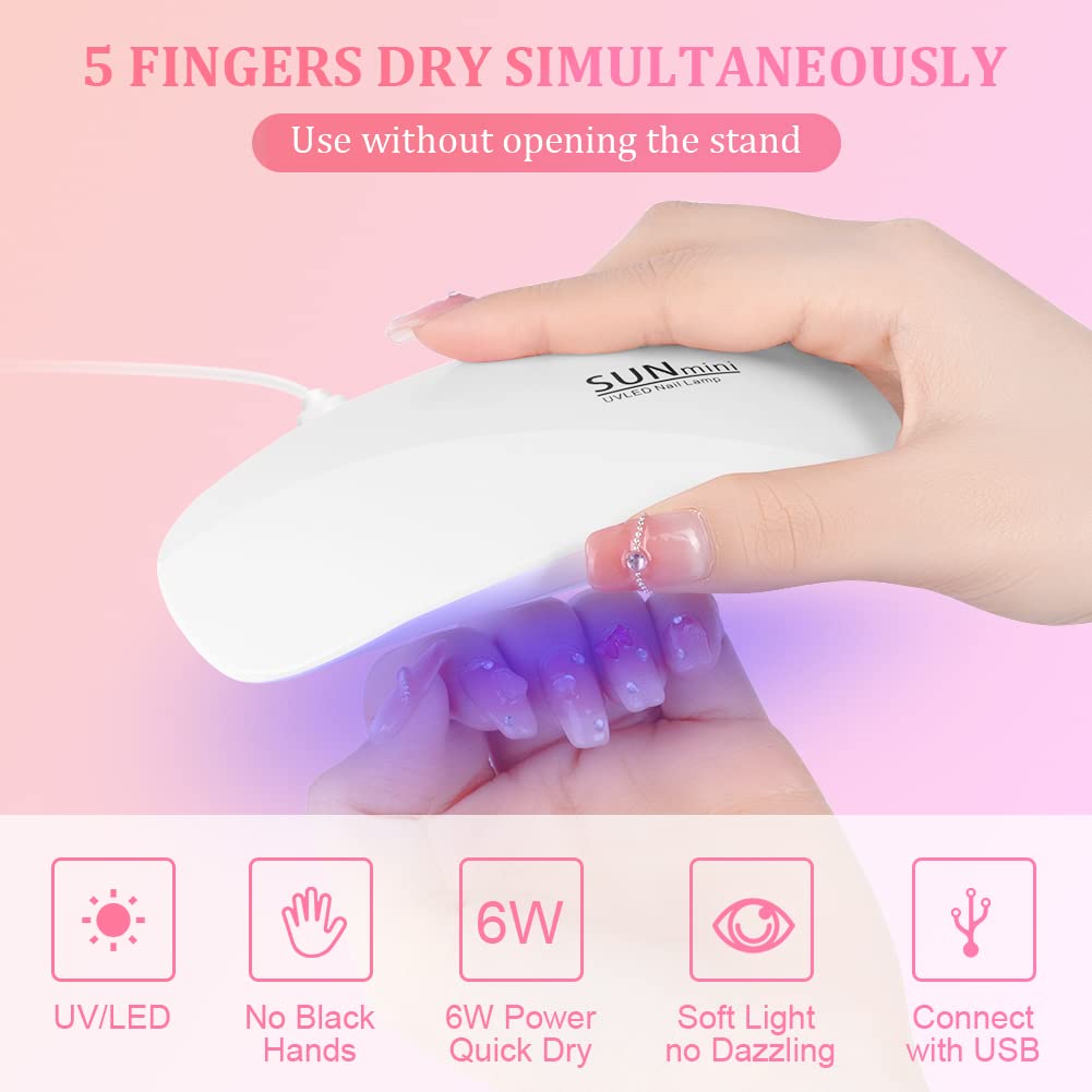 Portable 6 LED UV Nail Lamp 6W - огляд і ціна Nail Art