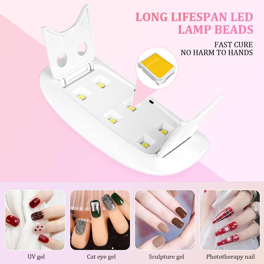 Portable 6 LED UV Nail Lamp 6W - огляд і ціна Nail Art