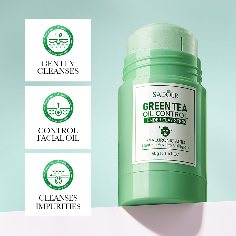 SADOER Green Tea & Rose Clay M - огляд і ціна Green Tea Cleansing Clay Mask