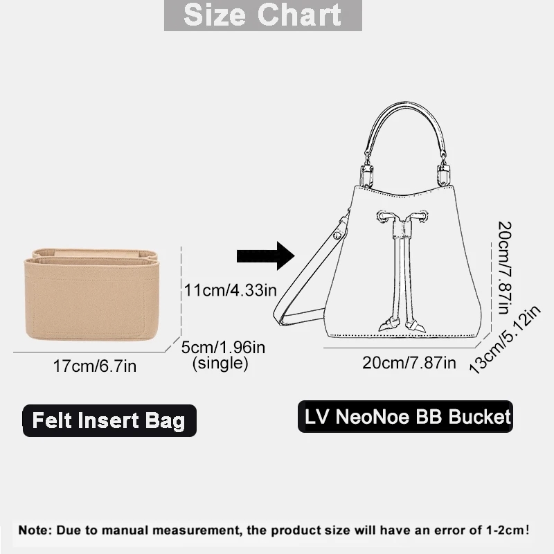 For LV Neonoe BB Bucket Felt I - огляд і ціна Makeup