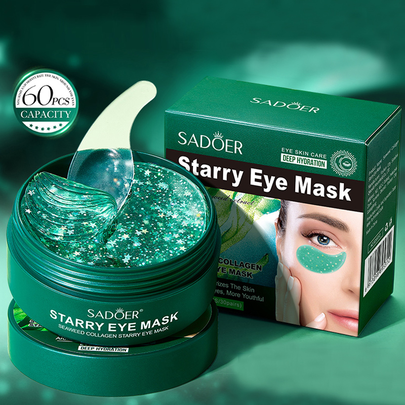 60 Pieces/Box Seaweed Collagen - огляд і ціна Collagen Under Eye Patches
