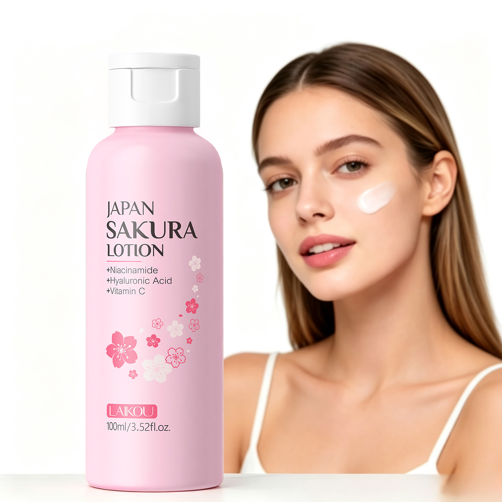 LAIKOU Sakura Lotion 100ml Nia - огляд і ціна Niacinamide Pore Shrinking Essence