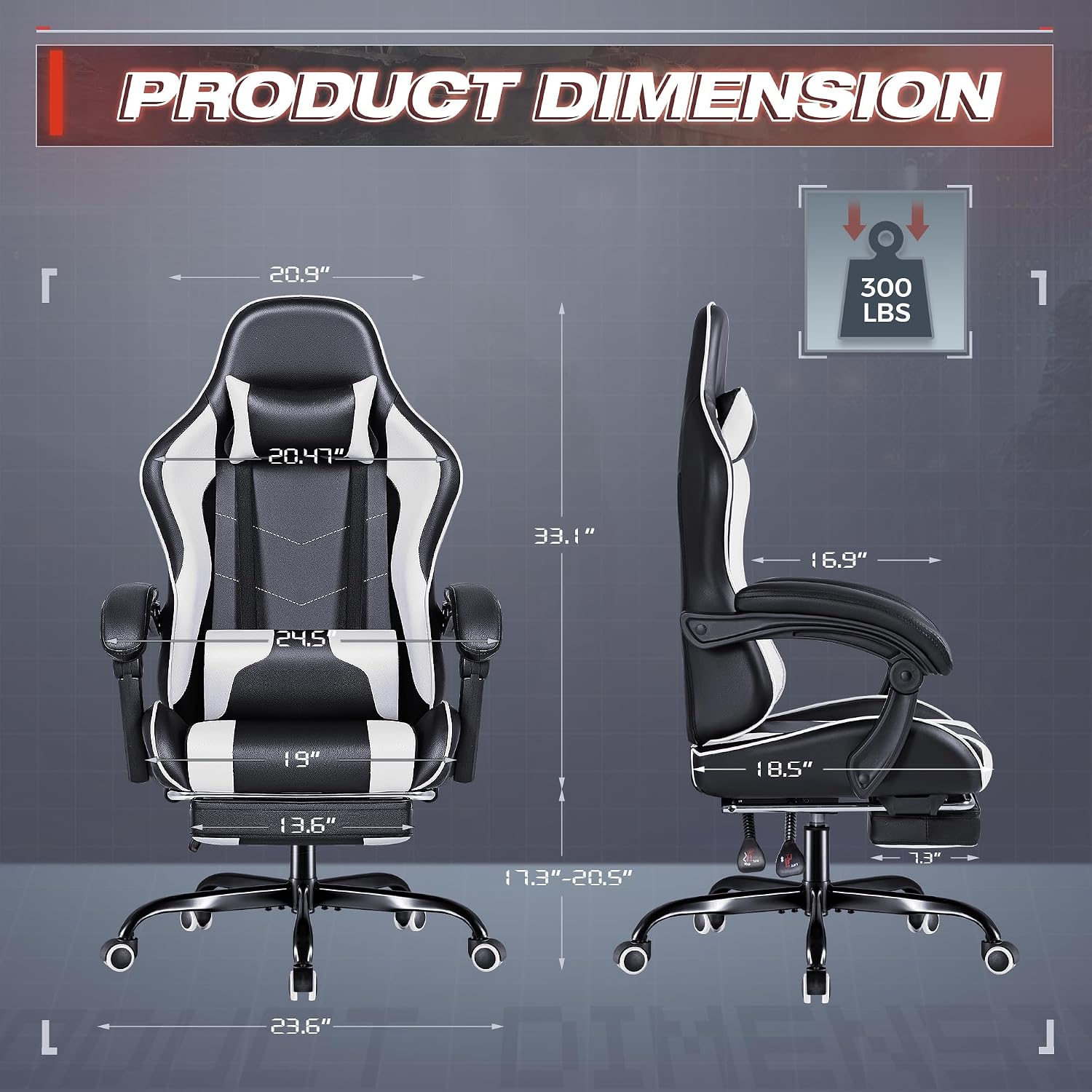 Furmax Gaming Chair, Video Gam - огляд і ціна Massage