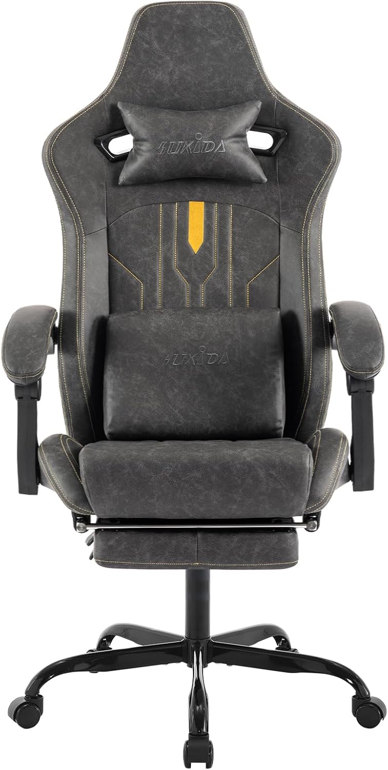 Gaming Chair with Footrest Erg - огляд і ціна Massage