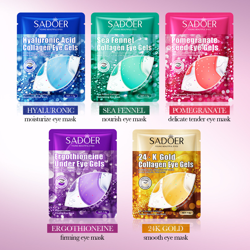 SADOER 24K Gold Collagen Cryst - огляд і ціна Collagen Under Eye Patches