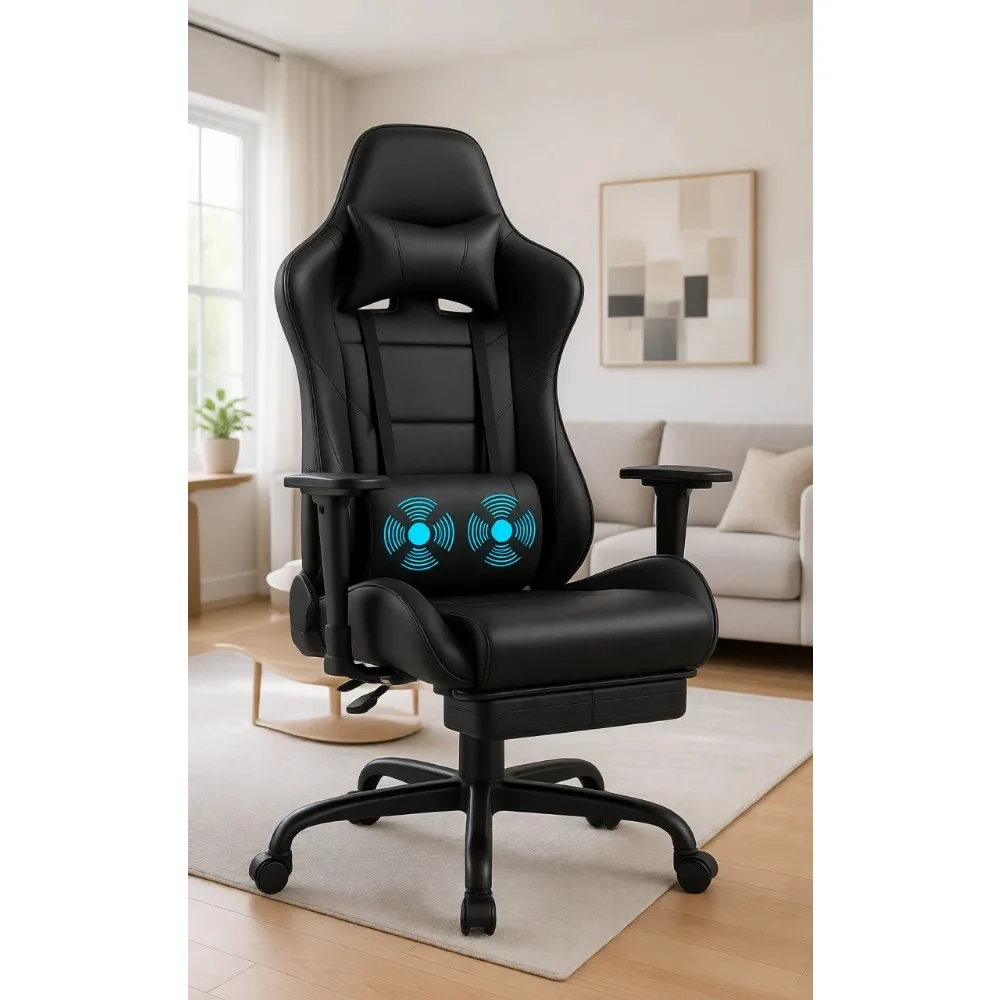 Gaming Chair with Footrest Mas - огляд і ціна Massage