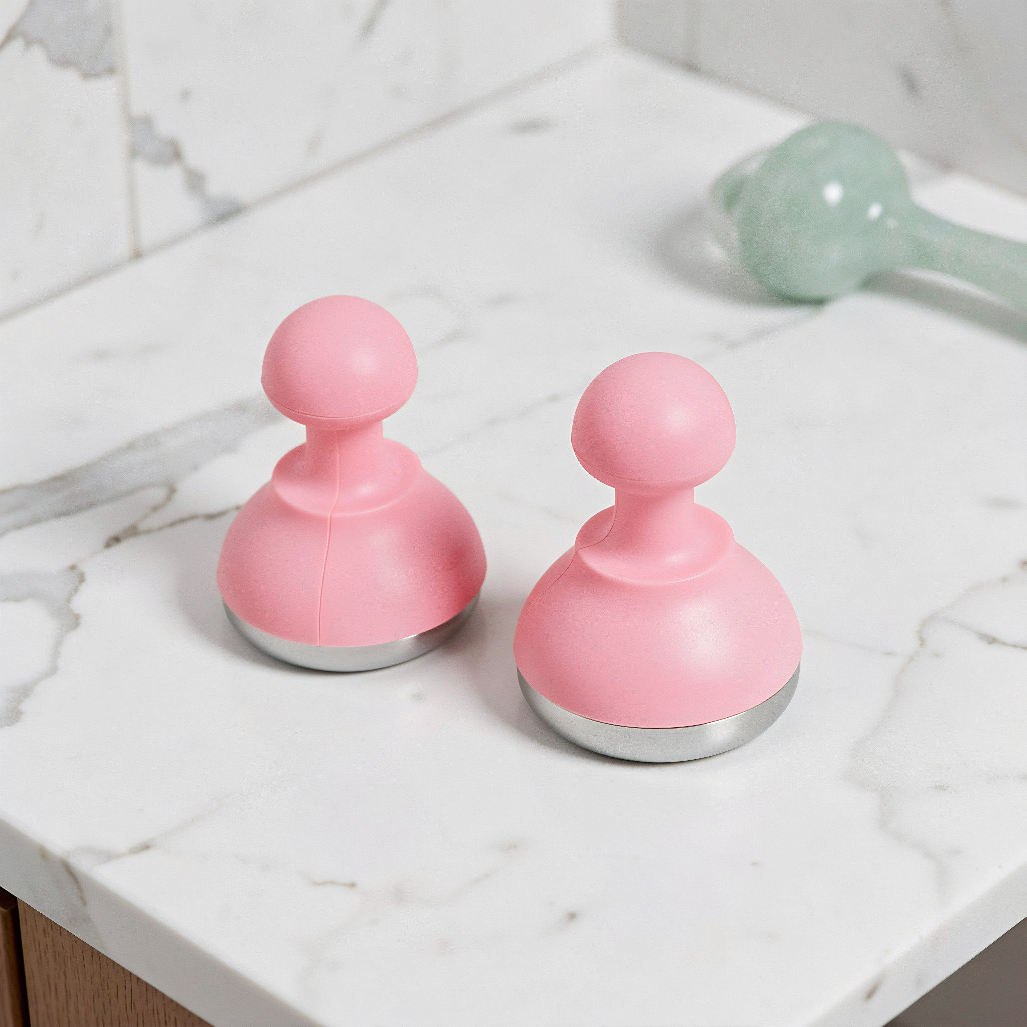 2Pcs Pink Ice Facial Massager  - огляд і ціна Face Ice Roller Puffiness