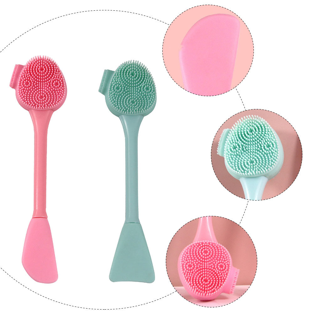 2Pcs Silicone Face Cleansing B - огляд і ціна Silicone Face Scrubber Electric