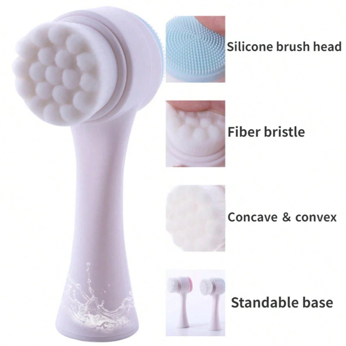 Double Sided Facial Cleanser S - огляд і ціна Silicone Face Scrubber Electric