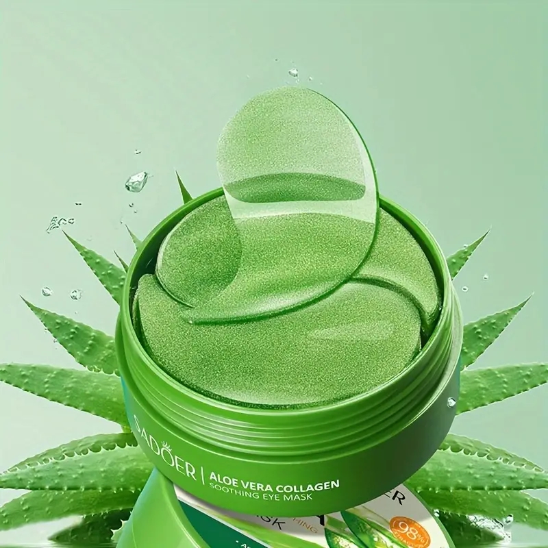 60 Pieces of Aloe Vera Collage - огляд і ціна Collagen Under Eye Patches