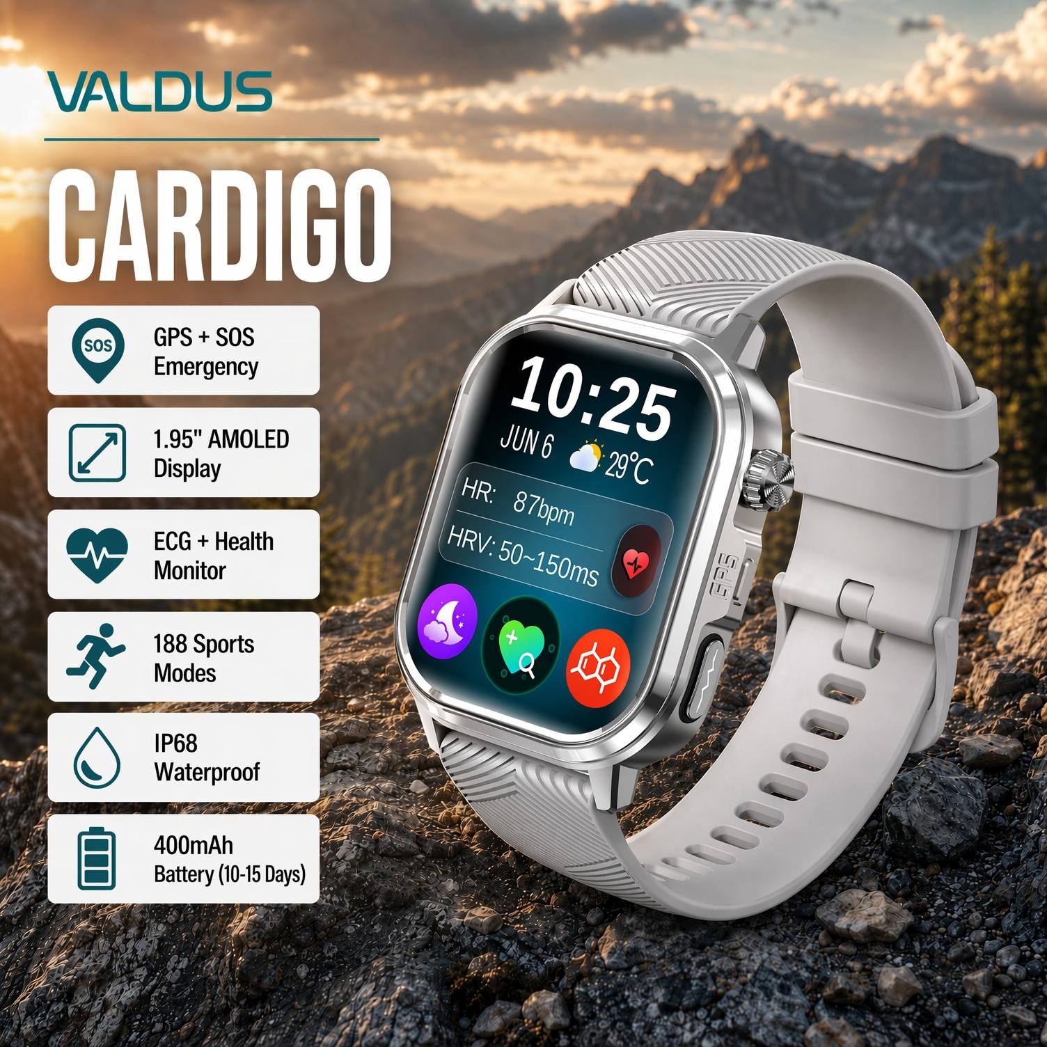 VALDUS CARDIGO Men Women ECG H - огляд і ціна Health Monitors