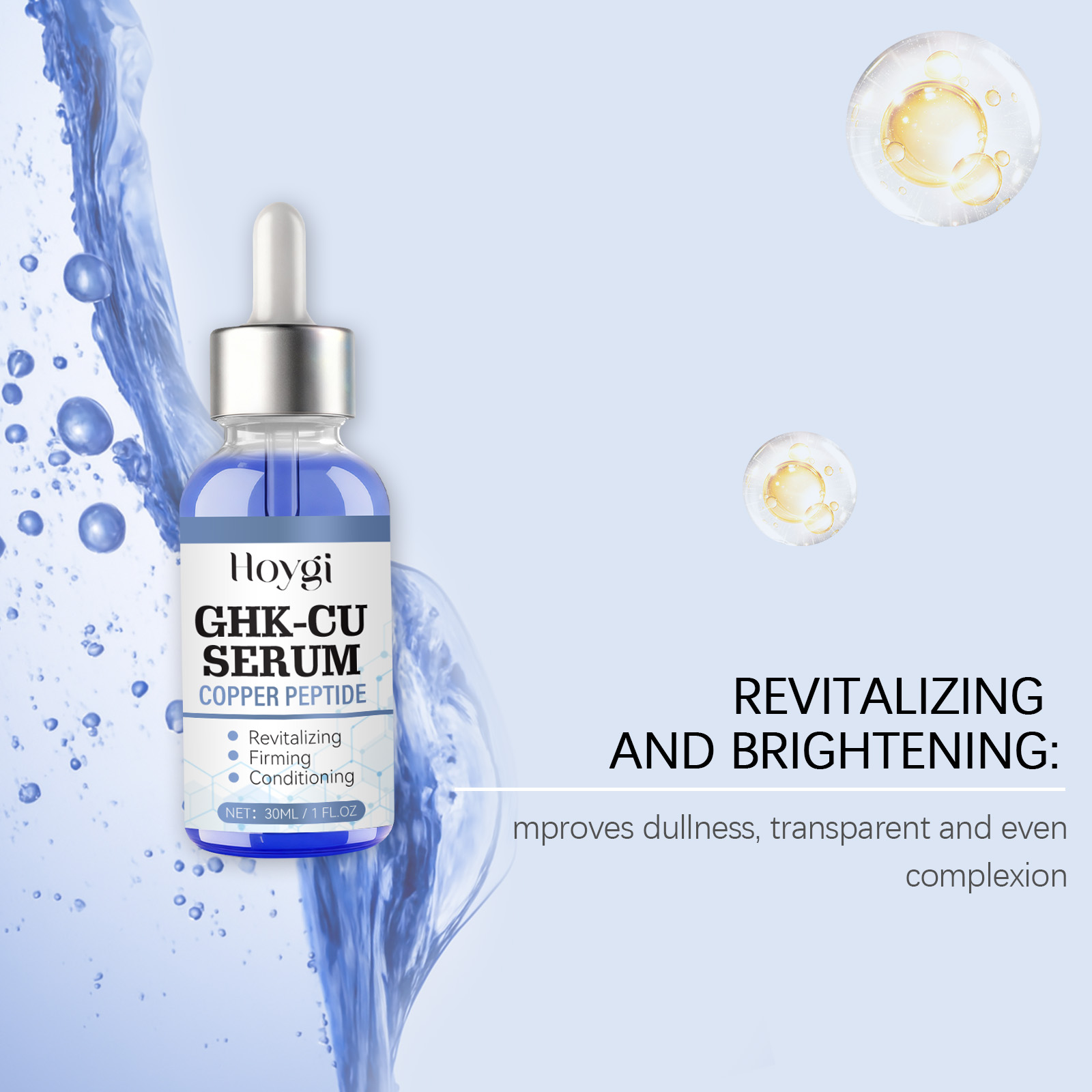 30ml Copper Peptide Serum GHK- - огляд і ціна Hyaluronic Acid Facial Serum
