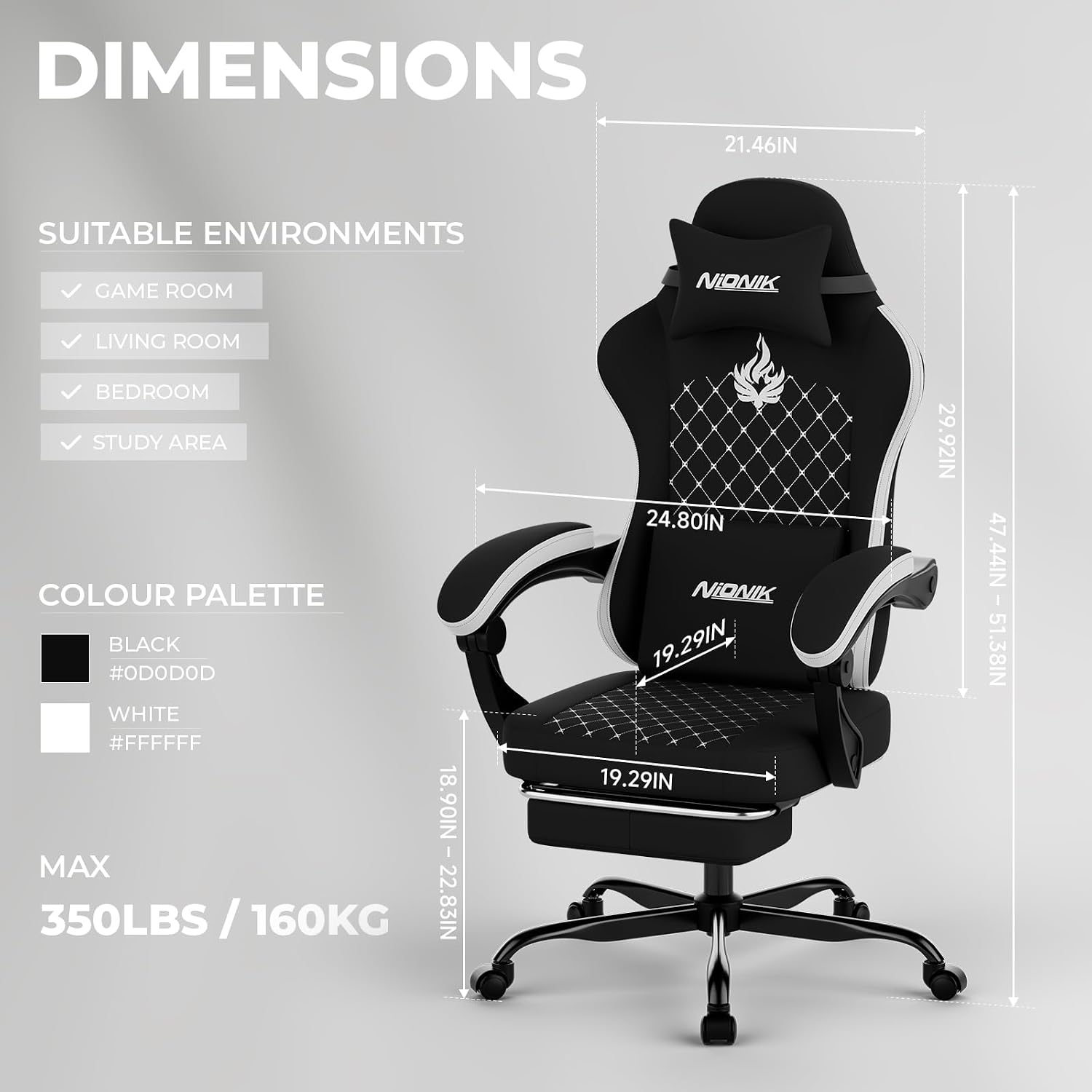 Gaming Chair with Massage,Ergo - огляд і ціна Massage