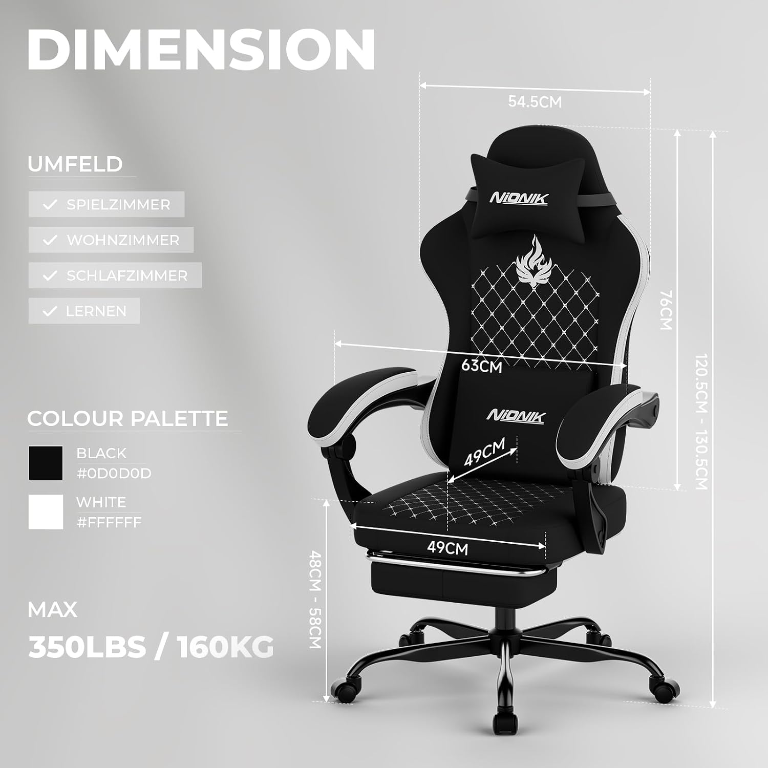 Gaming Chair with Massage,Ergo - огляд і ціна Massage